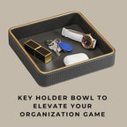 Gray Nightstand Bedside Organizer Tray|Key Bowl - Image 6