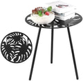 Party Zealot 1 Pack Extra-Large Metal Outdoor Side Tables 18 Inches Outside End by PartyZealot