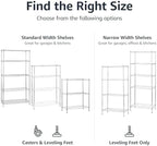 Amazon Basics 3-Shelf Adjustable Heavy Duty Steel Wire Shelving Rack - Image 6