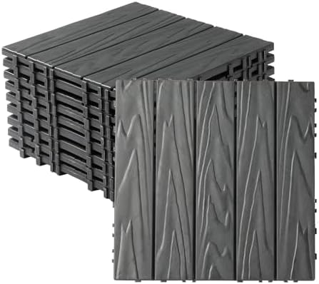 VINGLI Interlocking Deck Tiles, Anti-Slip Plastic Tiles by VINGLI