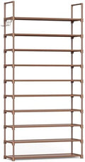 Kitsure 10 Tier Shoe Rack, Tall Shoe Organizer, 32.2" Wide by Kitsure