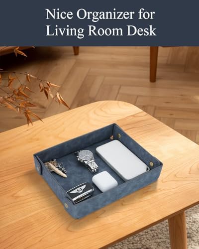 CASIRENA Faux Leather Valet Tray Organizer - Image 7