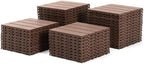 Plastic Interlocking Deck Tiles 12"x12" Waterproof Outdoor Patio Flooring PP - Image 7