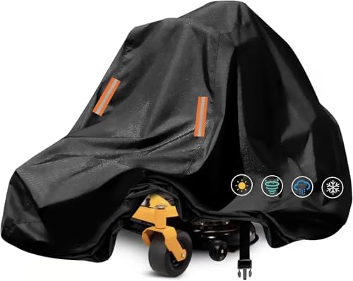 Zero Turn Mower Cover 60 Inch Deck, Oxford Cloth, 2 Buckle Straps by ClawsCover