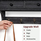 Emfogo Wood Coat Hooks Wall Mounted, Rustic Style - Image 4