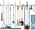 Mop and Broom Holder Wall Mount Garden Tool Rack Organizer by Paglipat