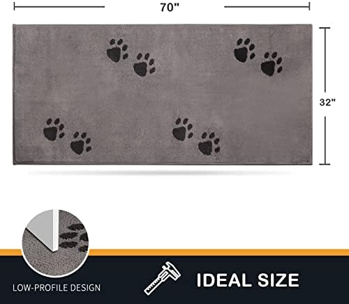 PURRUGS Hallway Runner Rug, Light Grey - Image 2