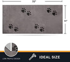 PURRUGS Hallway Runner Rug, Light Grey - Image 2