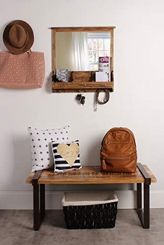 Kate and Laurel Stallard Decorative Rustic Wood Home Organizer - Image 4