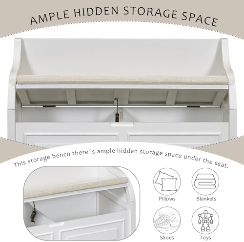 Knocbel Rustic Entry Storage Bench - Image 6