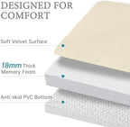 HUXMEYSON 3-Piece Memory Foam Bathroom Rug Set - Image 5