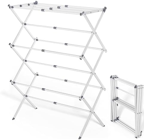Foldable Clothes Drying Rack 41"x29"x14" by Bobikuke