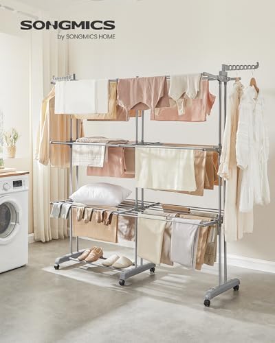 SONGMICS 4-Tier Clothes Drying Rack, 69.9-Inch Tall - Image 2