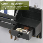 Key Holder Wall Mount, Wooden Key and Mail Organizer - Image 4