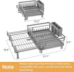 SNTD Expandable Dish Drying Rack - Image 2