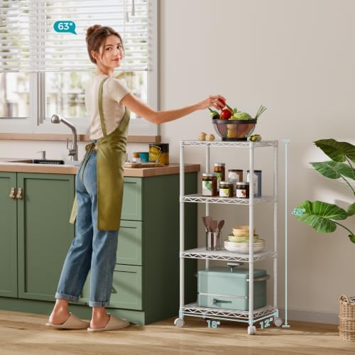 Golpart Small Shelves Storage Wire Metal Adjustable Shelf Unit - Image 2