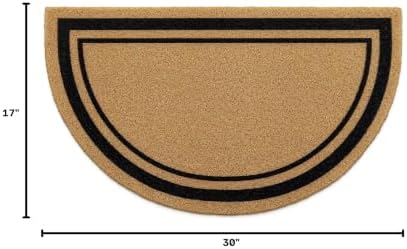 OLANLY Half Circle Door Mat 30x17, Low Profile Doormat - Image 3