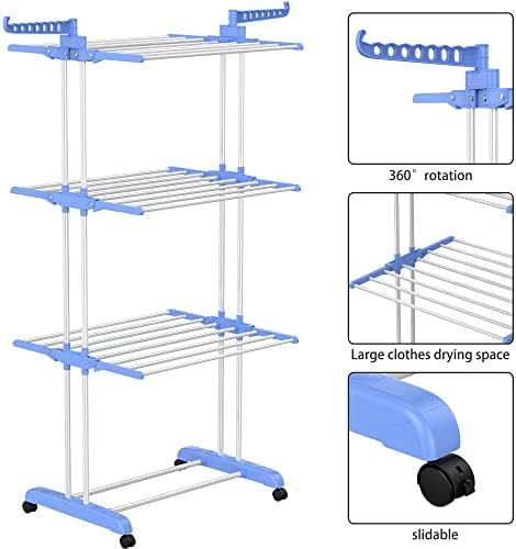 HOMIDEC Clothes Drying Rack, 4-Tier Foldable Drying Rack Clothing - Image 5