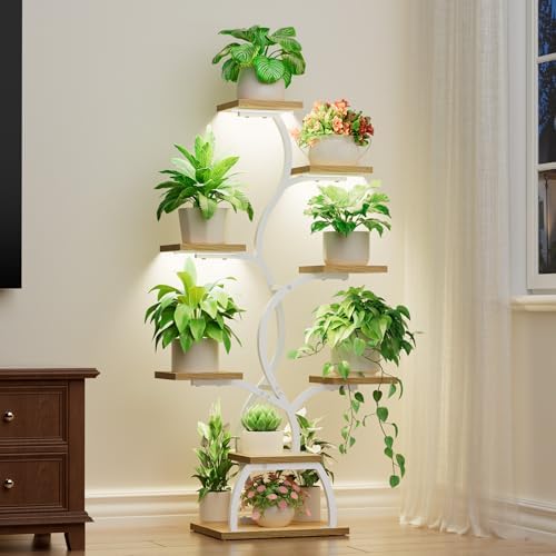 Plant Stand Indoor with Grow Light by EVAWOO