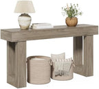 LITTLE TREE 63 Inches Long Sofa Table, Modern Console Table - Image 7
