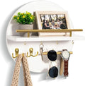 Key Holder Wall Mount with Shelf and Hooks, Mail Organizer by dreampossible