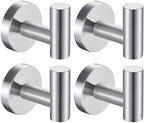 Bath Towel Hooks Robe Hook Holder Wall Mount Heavy Duty Wall Hooks SUS 304 by Homagic