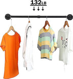 Oroonoko 36" Wall Mounted Clothes Rack, Closet Rods - Image 3