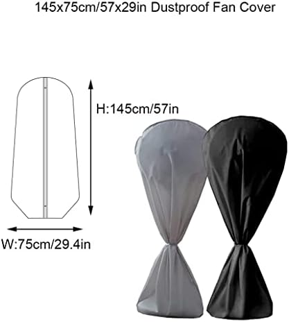 SUNSURE Floor Fans Cover 57x29in Electric Fan Dust Cover Waterproof Dustproof - Image 2