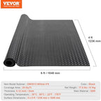 VEVOR Diamond-Plate Rubber Flooring Roll, 3 mm x 4 ft x 6 ft Garage Floor Mat - Image 7
