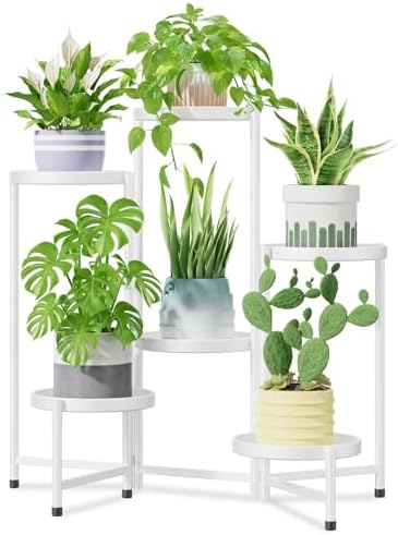 iDavosic.ly 6 Tier Large Plant Stand Indoor Outdoor, 10 In Wide Tray by iDavosicly