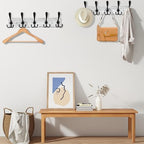 Kuhome Coat Rack Wall Mount Wooden Hat Rack - Image 6