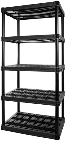 Plano 5-Shelf Extra Heavy Duty Plastic Storage Shelves, 72.5” x 36” x 24” by PLANO%C2%AEOutdoors