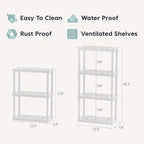 IRIS USA Plastic Storage Shelves |Made in USA| 33"H x 24"W x 12"D - Image 2