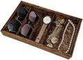 AgentMoon Sunglasses Organizer & Jewelry Display Tray, Embossed Coffee by AgentMoon