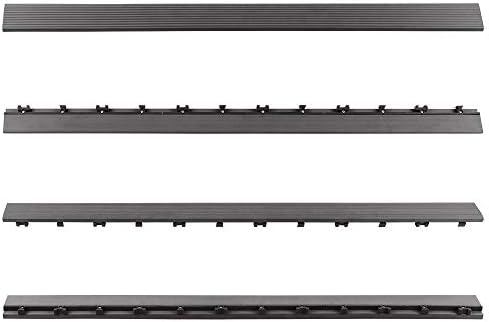 NewTechWood 1/6 ft. x 3 ft. Quick Deck Composite Deck Tile Straight Fascia in by NewTechWood