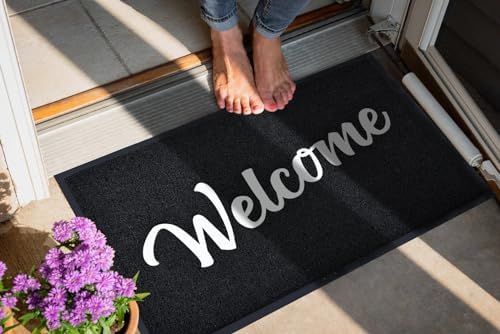 T.HENV Welcome Mat Outdoor Indoor, Non Slip, Waterproof, Quick Dry, Heavy Duty - Image 3