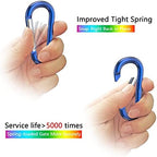 sprookber 3" Aluminum Carabiner D Ring, Caribeener Clips, Spring Snap Hook - Image 3