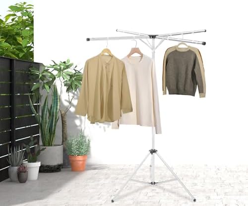 Foldable Clothes Drying Rack, Height Adjustable Tripod Laundry Drying Rack - Image 5