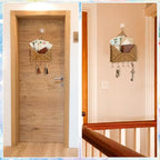 Gerrii Wicker Key Holder for Wall Rattan Mail Shape Holder - Image 5