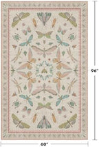 Hazo Haus Washable 5x8 Light Pink Rug - Image 2