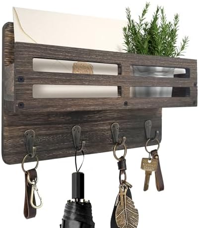 Key Holder Wall Mount Farmhouse Key Hooks by KISENG