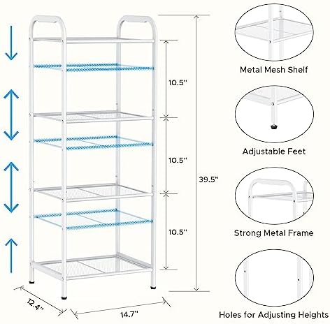 MAX Houser 4 Tier Standing Shelf Units - Image 3