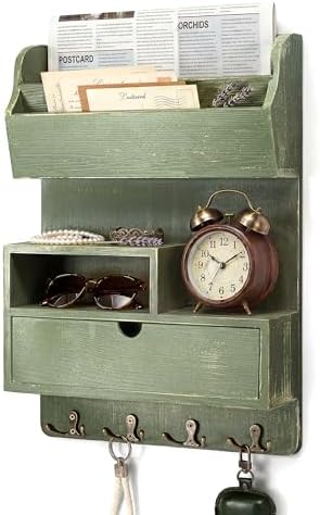 Rebee Vision Pine Wood Key Holder Wall Mount by REBEEVISION