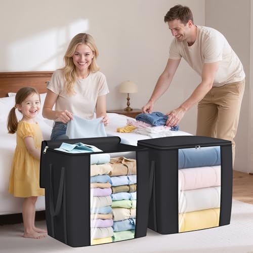 TasticTotes 120L Extra Large Blanket Clothes Storage Bags, 2 Pack - Image 6