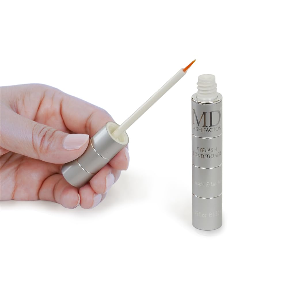 MD Lash Factor Eyelash Conditioner – 0.05 fl oz Trial Size – Lash Growth Serum with Biotin and Peptides, Ideal for First-Time Users