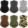 Fuinloth Neck Gaiter, 6 Pack Cooling UV Protection Bandana Face Mask Gator by fuinloth