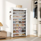 VILICK Shoe Rack with Cover Narrow Shoe Organizer with Pockets 10 Tier Tall - Image 7