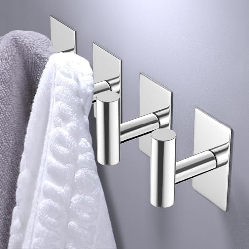 VAEHOLD Wall Towel Hooks, Heavy Duty Sticky Holder Waterproof Towel Hooks - Image 4