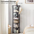 HOOBRO 8 Tiers Vertical Shoe Rack, Wooden Shoe Storage Organizer - Image 5