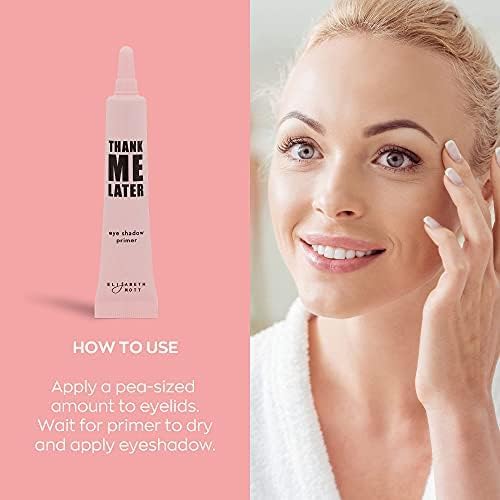 Elizabeth Mott Thank Me Later Face & Eye Primer – Long-Lasting Matte Makeup Base, Pore Minimizer, Oil & Shine Control, Wrinkle Blurring, Crease Prevention, Smooth Finish for All-Day Wear – 10g & 30g